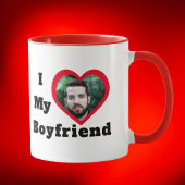 Bae Aangepaste foto Ik hou van mijn vriend Mok