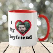 Bae Aangepaste foto Ik hou van mijn vriend Mok