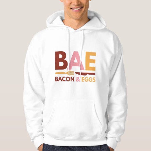 BAE Bacon en eieren Hoodie (Voorkant)