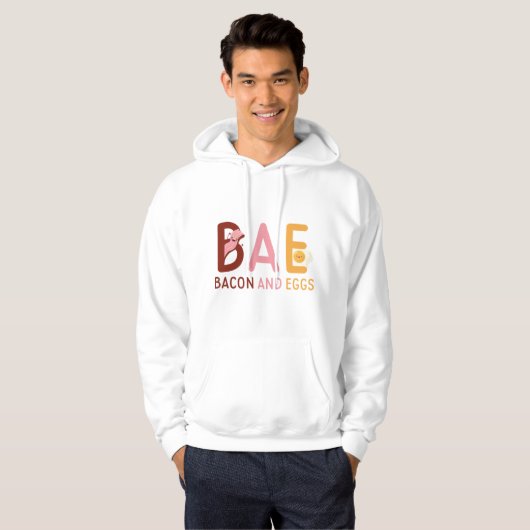 BAE Bacon en eieren Hoodie (Voorkant volledig)