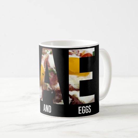 BAE Bacon en eieren Koffiemok (Voorkant rechts)