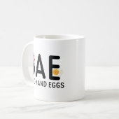 BAE Bacon en eieren Koffiemok (Voorkant links)