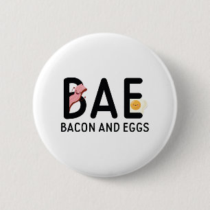 BAE Bacon en eieren Ronde Button 5,7 Cm