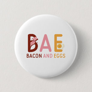 BAE Bacon en eieren Ronde Button 5,7 Cm