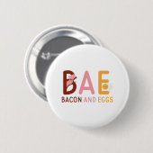 BAE Bacon en eieren Ronde Button 5,7 Cm (Voorkant /achterkant)