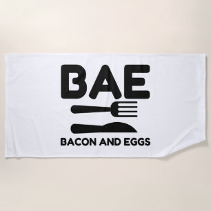 BAE Bacon en eieren Strandlaken