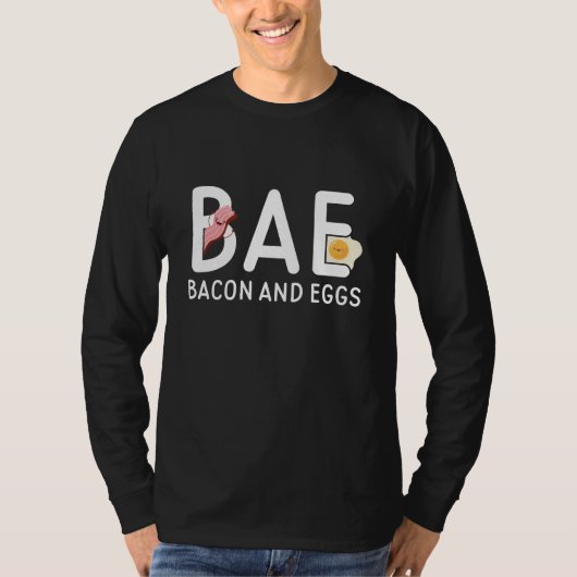 BAE Bacon en eieren T-shirt (Voorkant)