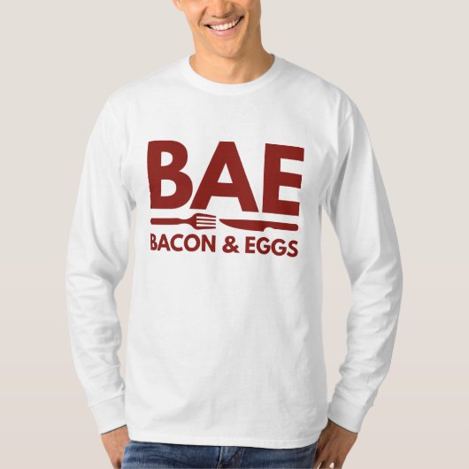 BAE Bacon en eieren T-shirt (Voorkant)