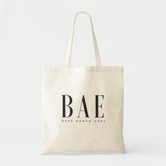 BAE beste zwart-witte logo ooit Tote Bag (Voorkant)