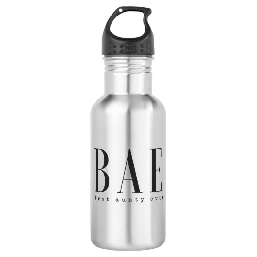 BAE beste zwart-witte logo ooit Waterfles (Voorkant)