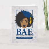 BAE Black en Afstuderen van opgeleide bachelor Kaart (Voorkant)