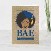 BAE Black en Opgeleid masterdiploma Afstuderen Kaart (Voorkant)