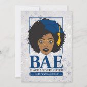 BAE Black en Opgeleid masterdiploma Afstuderen Kaart (Voorkant)