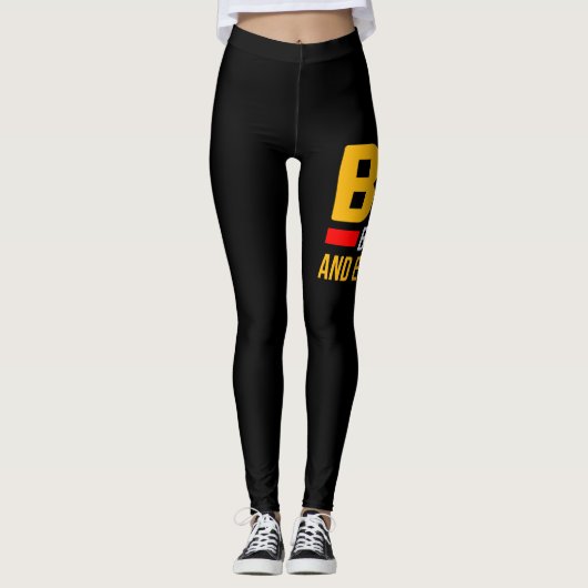 BAE Black en Opgeleide maand zwarte geschiedenis Leggings (Voorkant)
