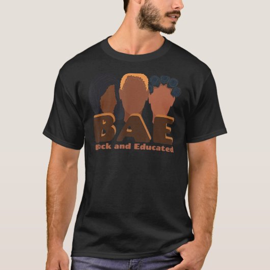 BAE Black en Opgeleide Queen Natural Hair Black Hi T-shirt (Voorkant)