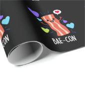 Bae-con Funny Bacon Pun Cadeaupapier (Rol Hoek)