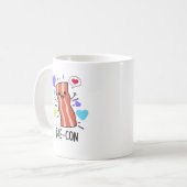Bae-con Funny Bacon Pun Koffiemok (Voorkant links)