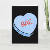 “bae” Conversation Hearts Valentijnsdag  Kaart (Voorkant)