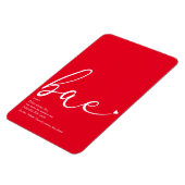Bae Definitie Elegante Script Liefdeshart Magneet (Linkerzijde)