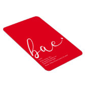 Bae Definitie Elegante Script Liefdeshart Magneet (Rechterzijde)