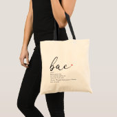 Bae-definitie voor iedereen anders tote bag (Voorkant (product))
