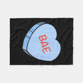 “bae” Gespreksharten Valentijnsdag  Fleece Deken (Voorkant (Horizontaal))