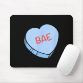 “bae” Gespreksharten Valentijnsdag Muismat (Met muis)