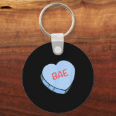 “bae” Gespreksharten Valentijnsdag  Sleutelhanger (Voorkant)