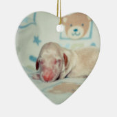 Bae Newborn-Lovebugdoxies puppy keepomwille Keramisch Ornament (Rechts)