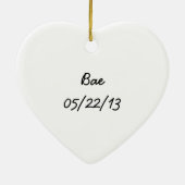Bae Newborn-Lovebugdoxies puppy keepomwille Keramisch Ornament (Achterkant)