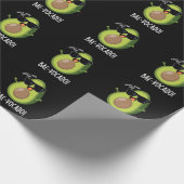 Bae-vocado Grappige Avocado Pun Donker BG Cadeaupapier (Hoek)