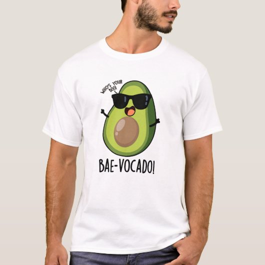 Bae-vocado grappige avocado woordspeling t-shirt (Voorkant)