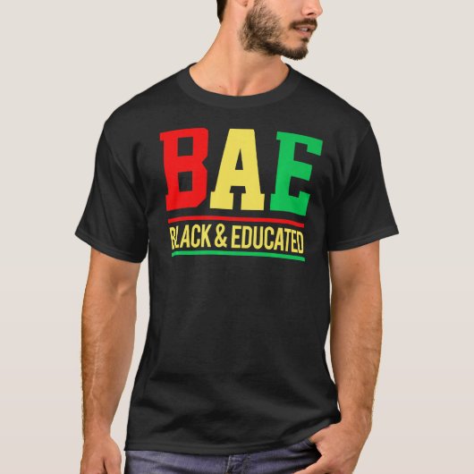 Bae Zwart & Opgeleide Melanine Mannen, Vrouwen, Me T-shirt (Voorkant)