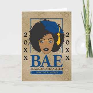 BAE: Zwarte en opgeleide master's Afstuderen Kaart