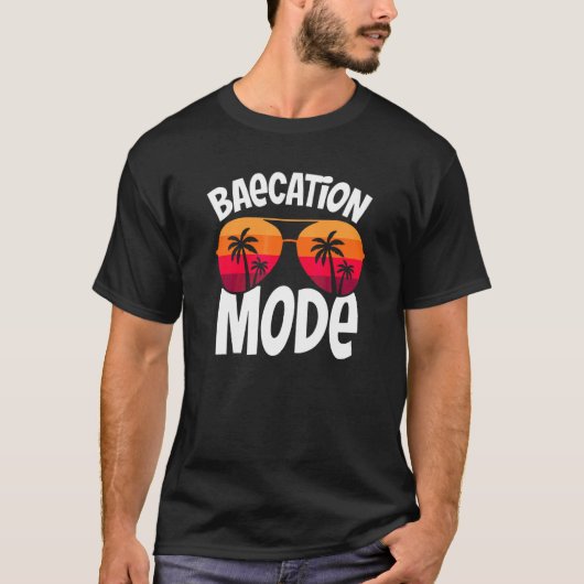Baecation Mode Koppel Vakantie 2 T-shirt (Voorkant)