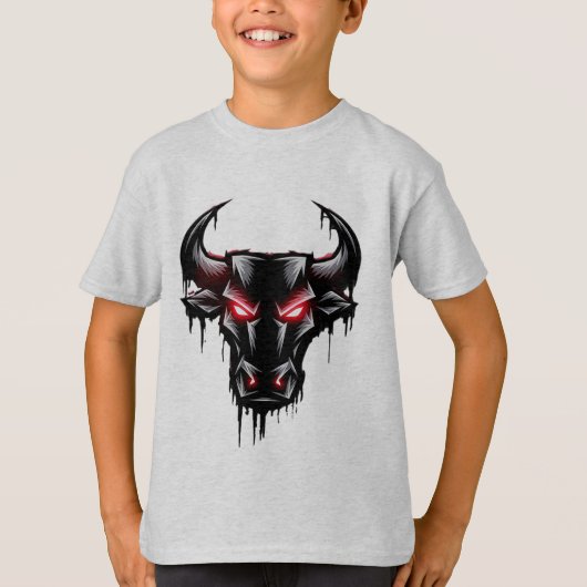 bafelo zwarte kop t-shirt (Voorkant)