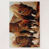 Baffalo/Bison met kalf, bollen, 1014 stuk Legpuzzel (Verticaal)