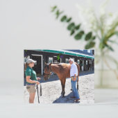 Baffert Checking under the Hood Briefkaart (Staand voorkant)