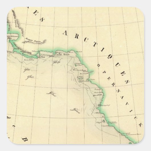 Baffin Bay Vierkante Sticker (Voorkant)