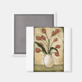 BAG10-V2 Tulpen in Red.tif Magneet (Voorkant / Achterkant)