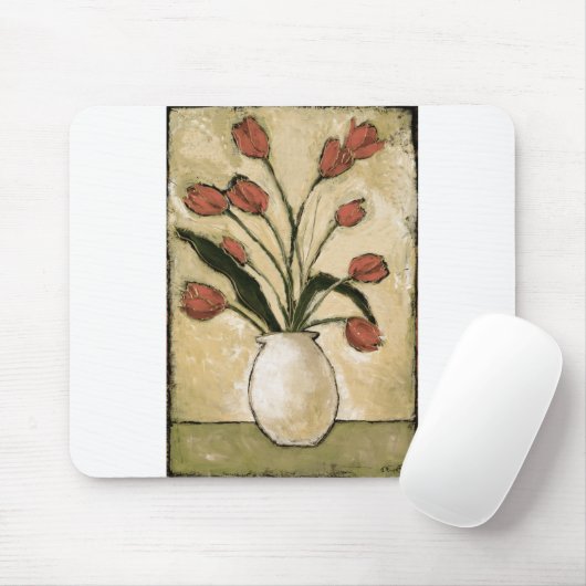 BAG10-V2 Tulpen in Red.tif Muismat (Met muis)