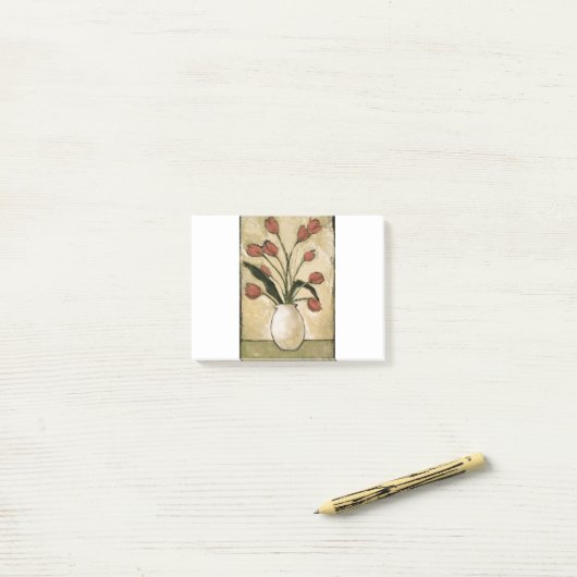 BAG10-V2 Tulpen in Red.tif Post-it® Notes (Op bureau)