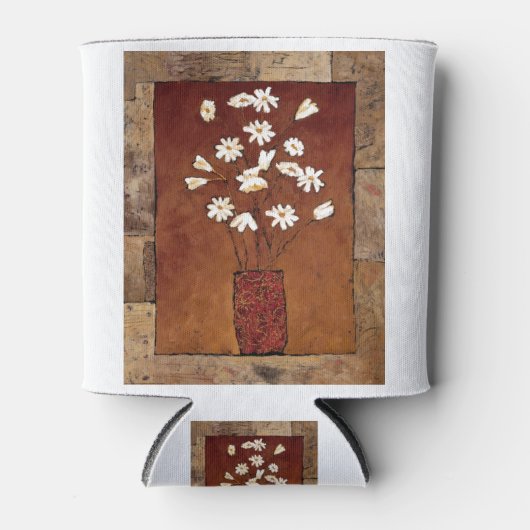 BAG12 Witte Bloemen.tif Blikjeskoeler (Voorkant)