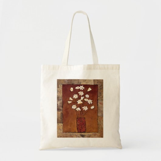 BAG12 Witte Bloemen.tif Tote Bag (Voorkant)