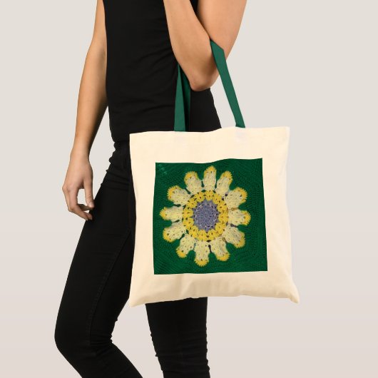 Bag - Afghan Daisy Tote Bag (Voorkant (product))