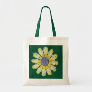 Bag - Afghan Daisy Tote Bag
