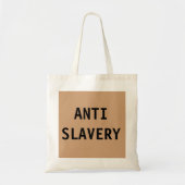 Bag Anti Slavery Tan Tote Bag (Voorkant)
