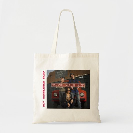 BAG- BEV WASSERMAN BAND STONE WASH RED CD HOESJE TOTE BAG (Voorkant)
