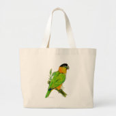 Bag - Black Headed Caïque Grote Tote Bag (Voorkant)
