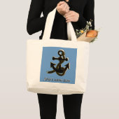 Bag - Boat Anchor en naam Grote Tote Bag (Voorkant (product))